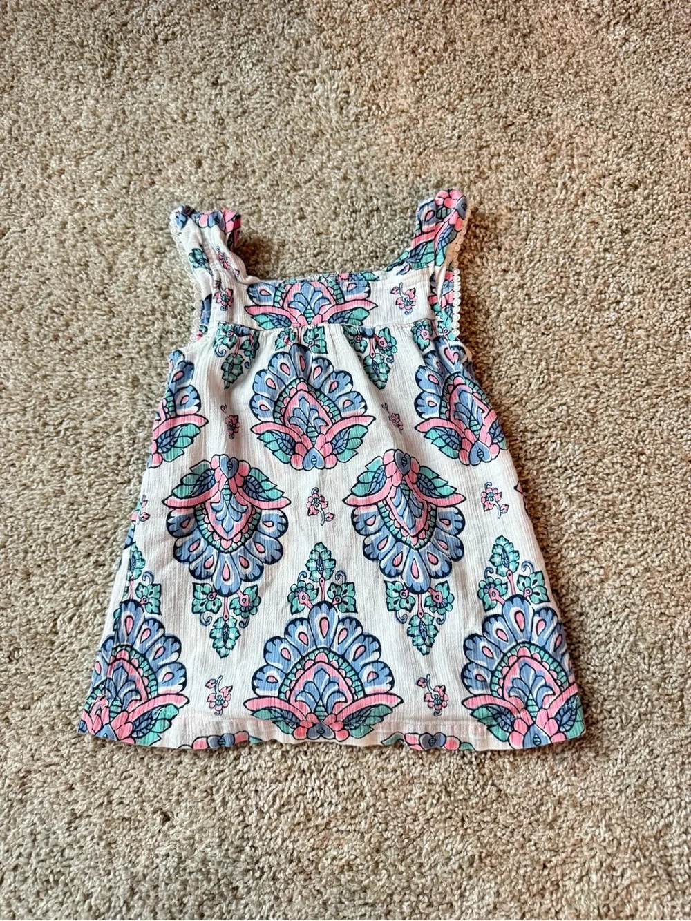 Carter’s Toddler Girl Outfit Bundle Size 2T Pink Tulle Top Tuttu Denim Shorts